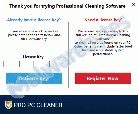 pc cleaner pro license key list